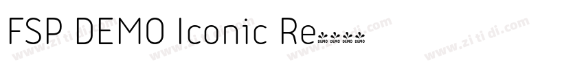 FSP DEMO Iconic Re字体转换 FSP DEMO Iconic Re字体转换